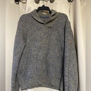 Tommy Bahama Merino Wool Linen Alpaca Shawl Collar Sweater size Medium